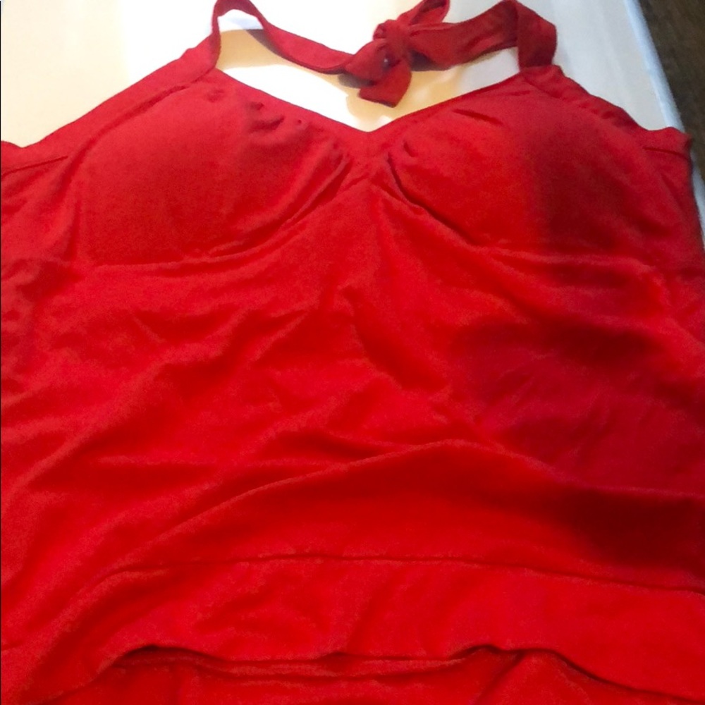 Red bikini shirt
